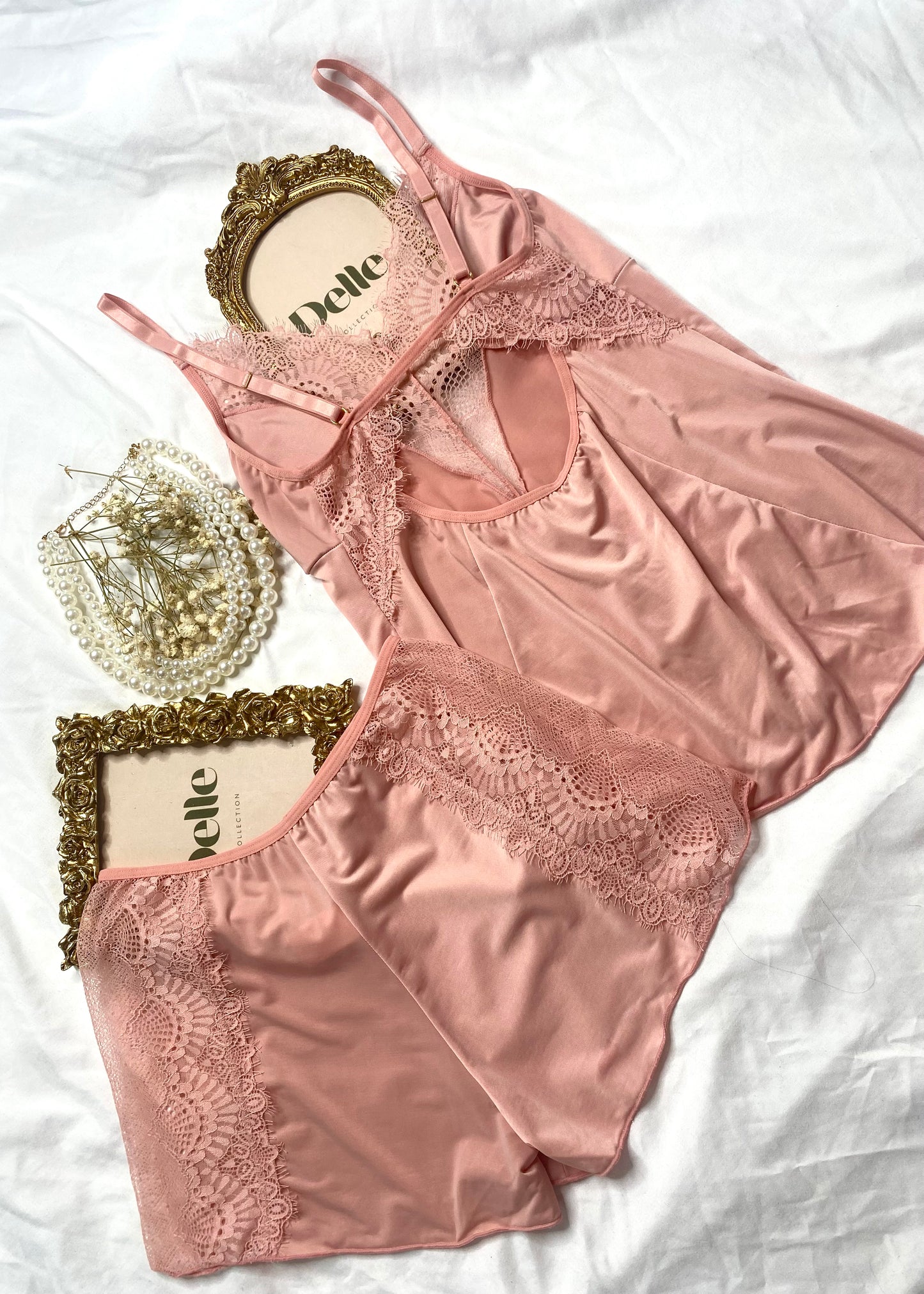 Ensemble short 2215 rose