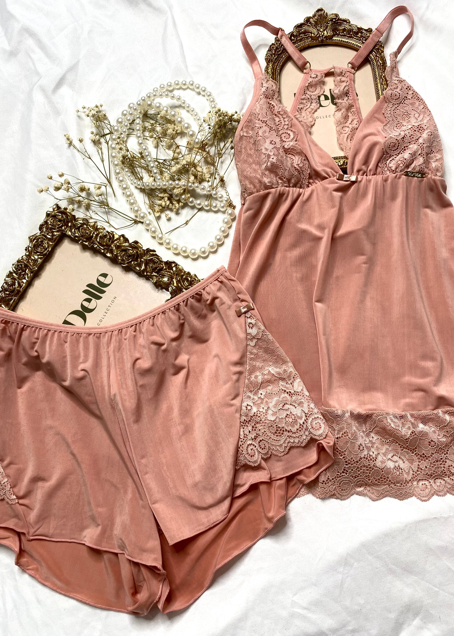 Ensemble short 2272 rose